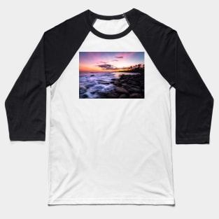 Hawaiian Sunset at the Beach Baseball T-Shirt